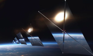 Mô phỏng tấm gương phản chiếu ánh sáng Mặt Trời về Trái Đất. Ảnh: Reflect Orbital