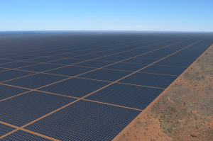 Trang trại điện mặt trời quy mô hàng chục gigawatt do SunCable phát triển từ năm 2018, tận dụng nguồn bức xạ dồi dào để sản xuất điện sạch, hướng tới trở thành nhà máy điện mặt trời lớn nhất thế giới. Ảnh: Envirosc