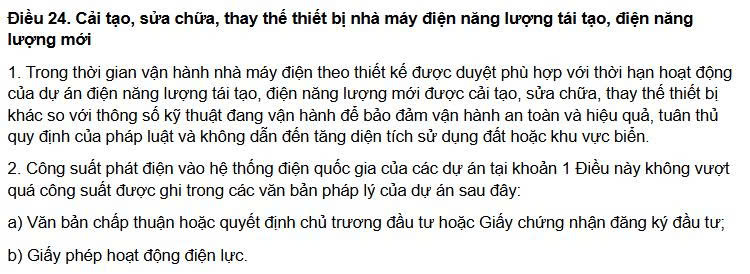 Trích điều 24. Luật điện lực số 61/2024/QH15